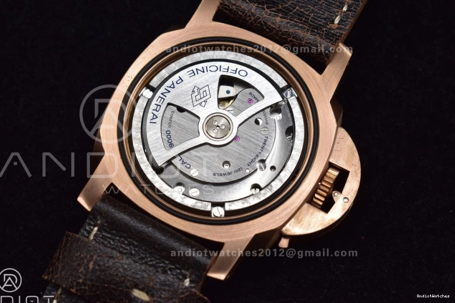 Strap PAM382 Super V Clone N WrinkleFree P.9000 Brown Best Distressed Edition VSF Bronzo 987 1:1 Calfskin on 0806
